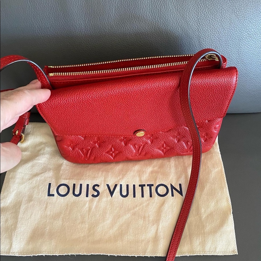 Louis Vuitton Twice Bag Empreinte Red